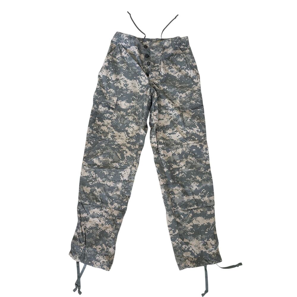 Military ACU Digital Camo Cargo Pants Small Regular Y2K Grunge Unisex Ripstop